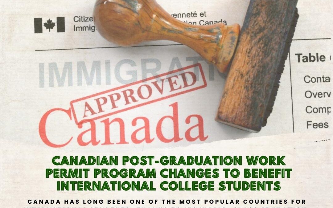 Canadian Post-Graduation Work Permit Program Changes to Benefit International College Students